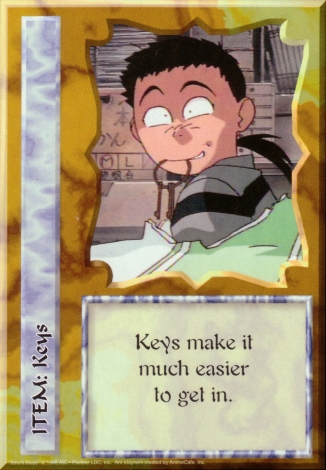 Scan of 'Keys' Ani-Mayhem card